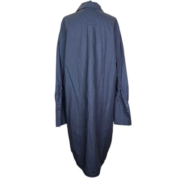 COS relaxed fit Button down collared midi shirt dress - Picture 3 of 5